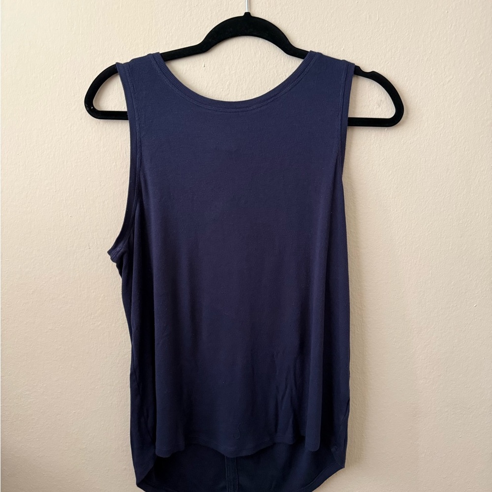 Athleta Navy Sleeveless Tank Top
